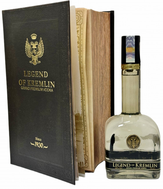 detail Vodka Legend of Kremlin 0,7L 40% v knize