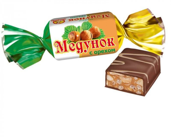 detail MEDUNOK Slavyanka čokoládový s ořiškáma