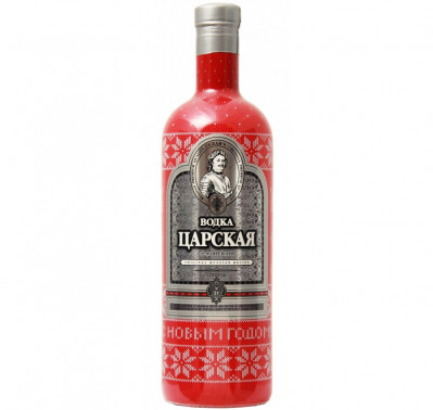 Vodka Carská original Novoroční červená 1L