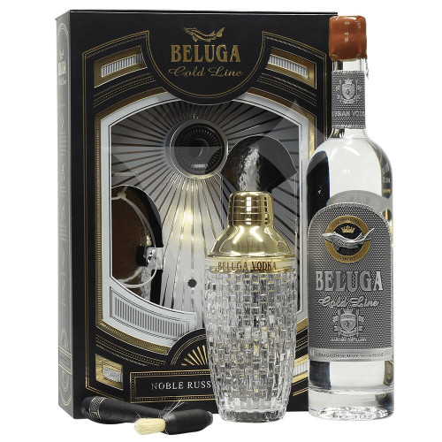 Vodka Gold Line 40% 0,7L + shaker Beluga