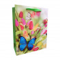 náhled Dárková taška Květiny s Motýli 25x32x11cm