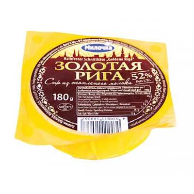 Sýr Zolotaya Riga miločka 180g