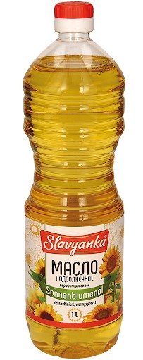 detail Slunečnicový olej nerafinovaný 1L Slavyanka