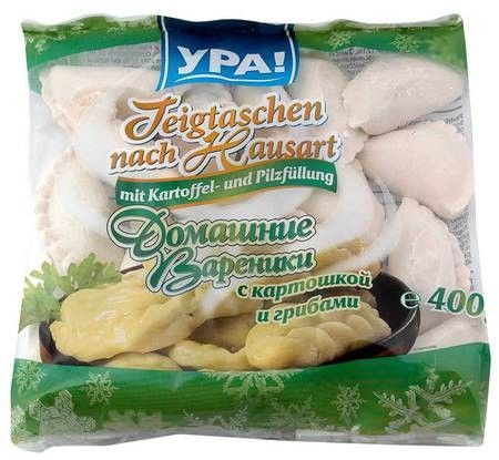 detail Vareniky s bramborami a houbami URA 400g