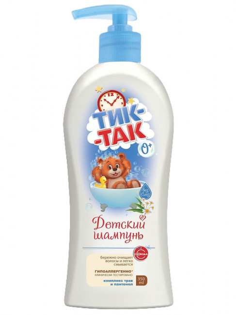 detail Dětský šampon Tik-Tak 350ml Komplex bylin a panthenolu