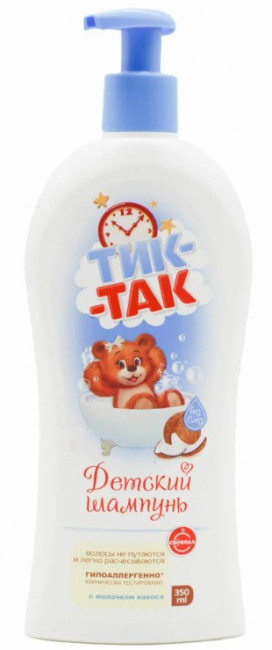 detail Dětský šampon Tik-Tak 350ml Kokosové mléko