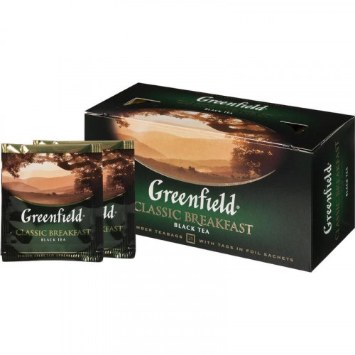 Černý čaj Classic Breakfast 25*2g Greenfield