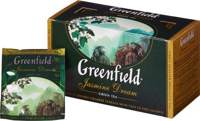 Zelený čaj s jasminem 25*2g Greenfield