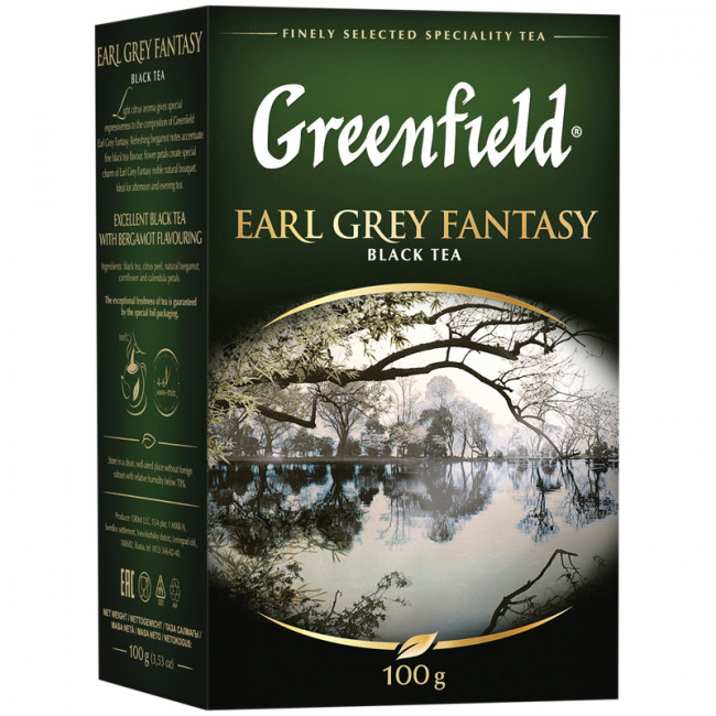 detail Sypaný černý čaj Earl Grey Fantasy 100g Greenfield