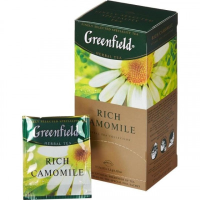 Bylinný čaj Rich Camomile 25*1,5g Greenfield