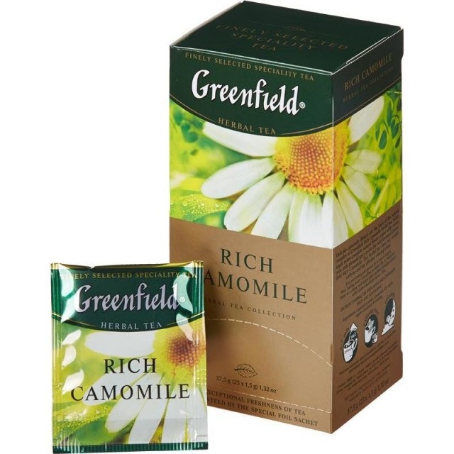detail Bylinný čaj Rich Camomile 25*1,5g Greenfield