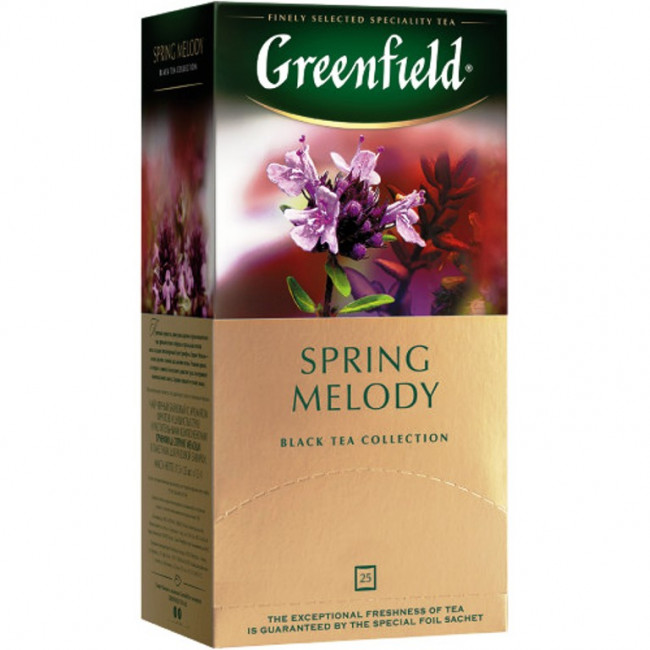 detail Černý čaj Spring Melody 25*1,5g Greenfield