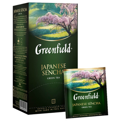 Zelený čaj Japanese sencha 25*2g Greenfield