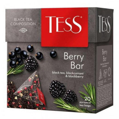 Černý čaj Tess Berry Bar 20*1,8g