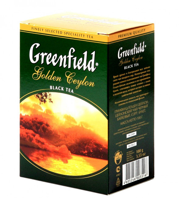 detail Černý čaj sypaný Greenfield 200g