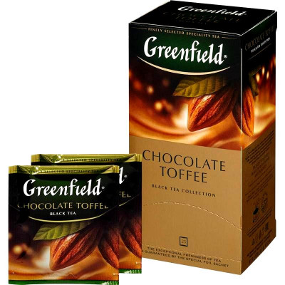 Čaj černý Chocolate Toffe Greenfield 25*1,5g