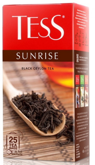 detail Černý čaj Tess Sunrise 25*1,8g