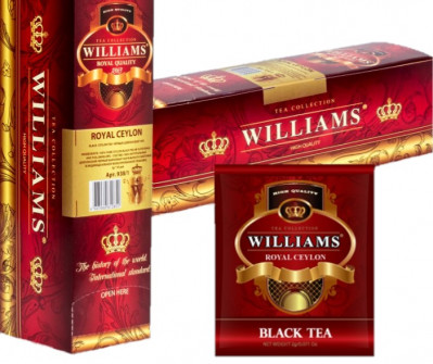 Černý čaj 50*2g Williams Royal Ceylon