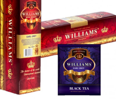 Černý čaj 50*2g Williams Earl Grey