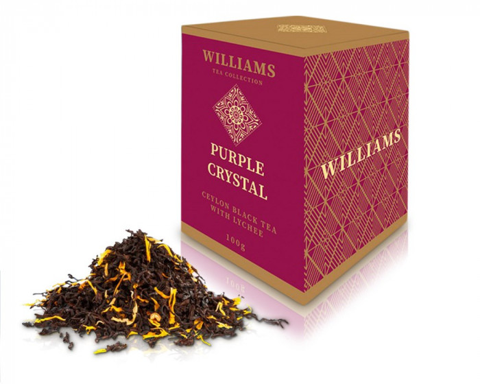 detail Černý čaj s liči Williams 100g Purple Crystal
