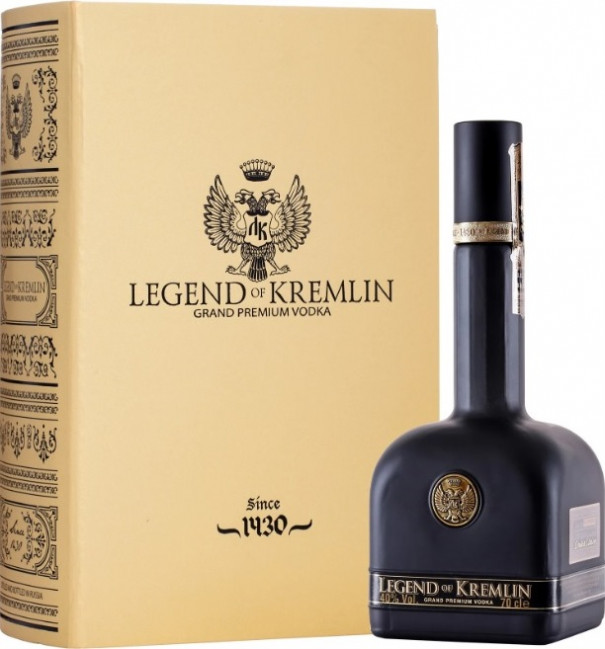 detail Vodka Legenda Kremlja Gold 0,7L