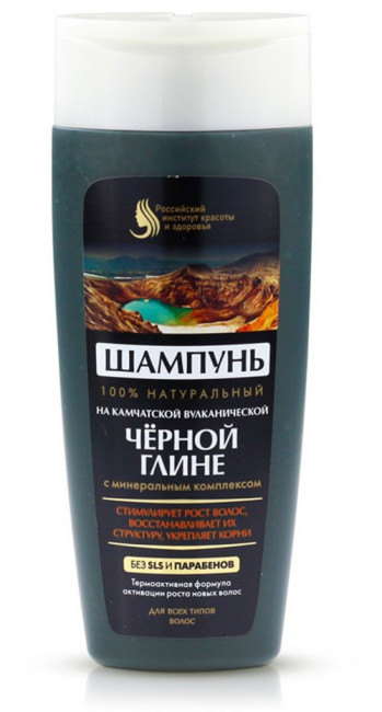 detail Šampon na vlasy na černé hlíně 270ml Fito Cosmetic