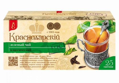 Zelený čaj Klasický 25*1,7g Krasnodarskij