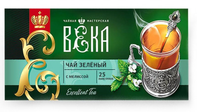 Zelený čaj s meduňkou 25*1,7g Krasnodarkij