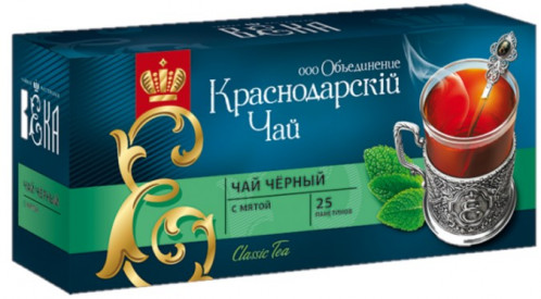 Černý čaj s mátou 25*1,7g Krasnodar