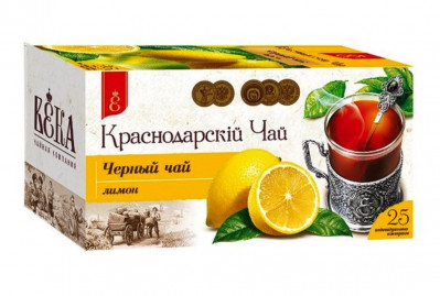 Černý čaj Krasnodar s citronem 25*1,7g