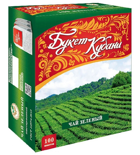 detail Zelený čaj 100*1,5g Buket Kubani
