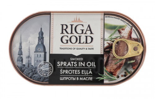 Šproty v oleji RIGA GOLD 190g