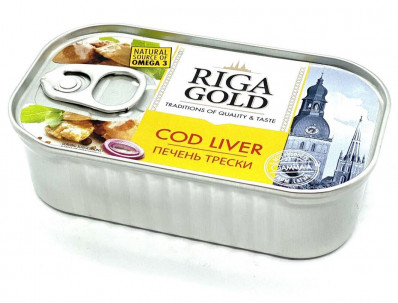 Tresčí játra Riga Gold 121g