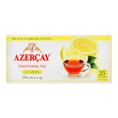 Čaj s citronovou příchutí 25*1,8g Azerčaj