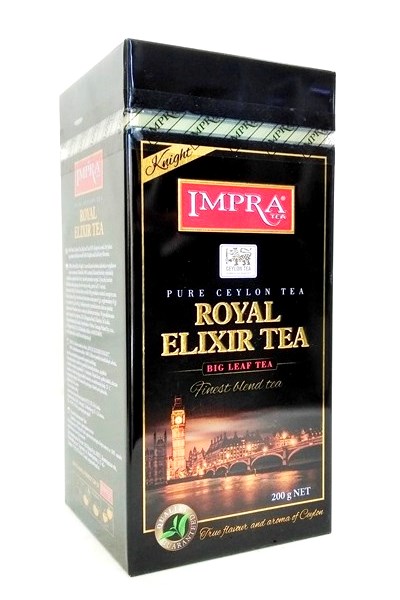 detail Černý sypaný čaj Royal Elixir IMPRA 200g