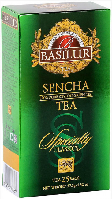 detail Cejlonský zelený čaj Sencha 25*1,5g Basilur