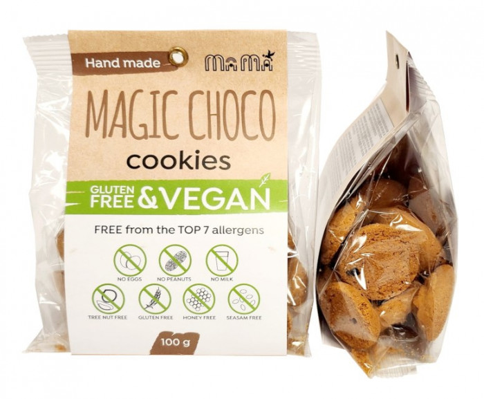detail Sušenky Vegan Choco 100g MAMA