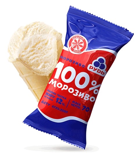 detail Smetanová zmrzlina 100% morozyvo 70g RUD