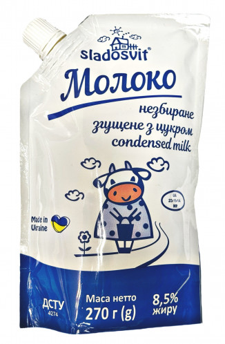 Kondenzované mléko 8,5% 270g Sladosvit