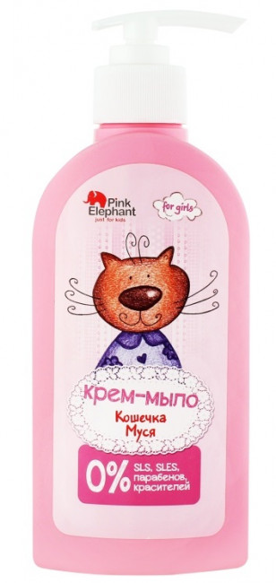 detail Dětské krémové mýdlo Musya 250ml Pink Elephant