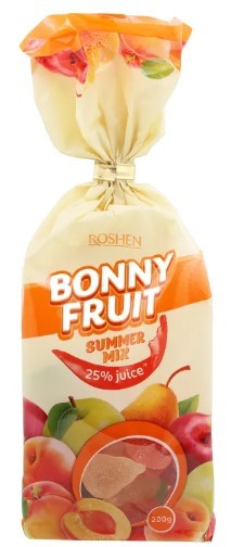 detail Želé Bonny-Fruit Summer mix 200g Roshen