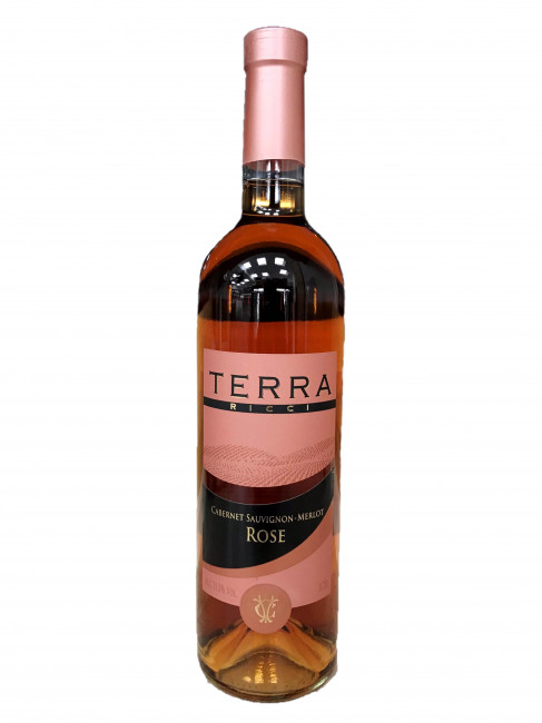 detail Růžové polosladké víno TERRA RICCI 0,75L