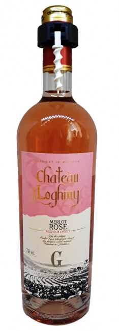 detail Víno MERLOT ROSE Chateau Loghiny 0,75L