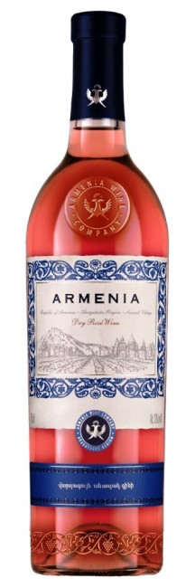 detail Růžové suché víno Armenia 0,75L
