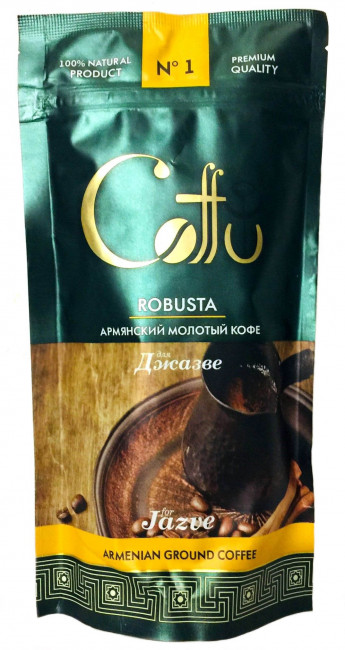 detail Arménská mletá káva Robusta Coffo 100g