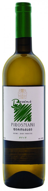 detail Polosuché bílé víno Pirosmani 0,75L Besini