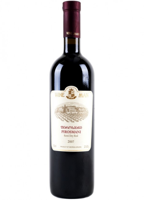 detail Polosuché červené víno Pirosmani 0,75L WineMan