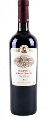 Polosladké červené víno Khvanchkara 0,75L WineMan