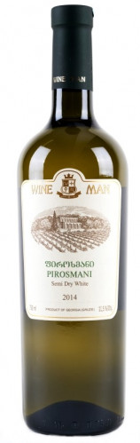Polosuché bílé víno Pirosmani 0,75L Wine Man