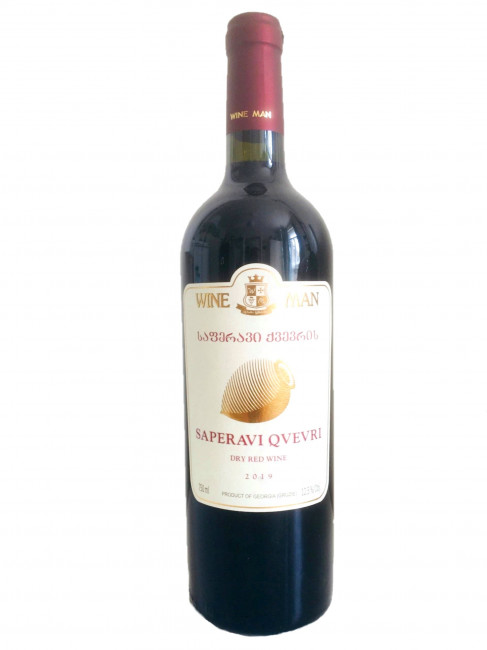 detail Suché červené víno Saperavi Qvevri 0,75l WineMan